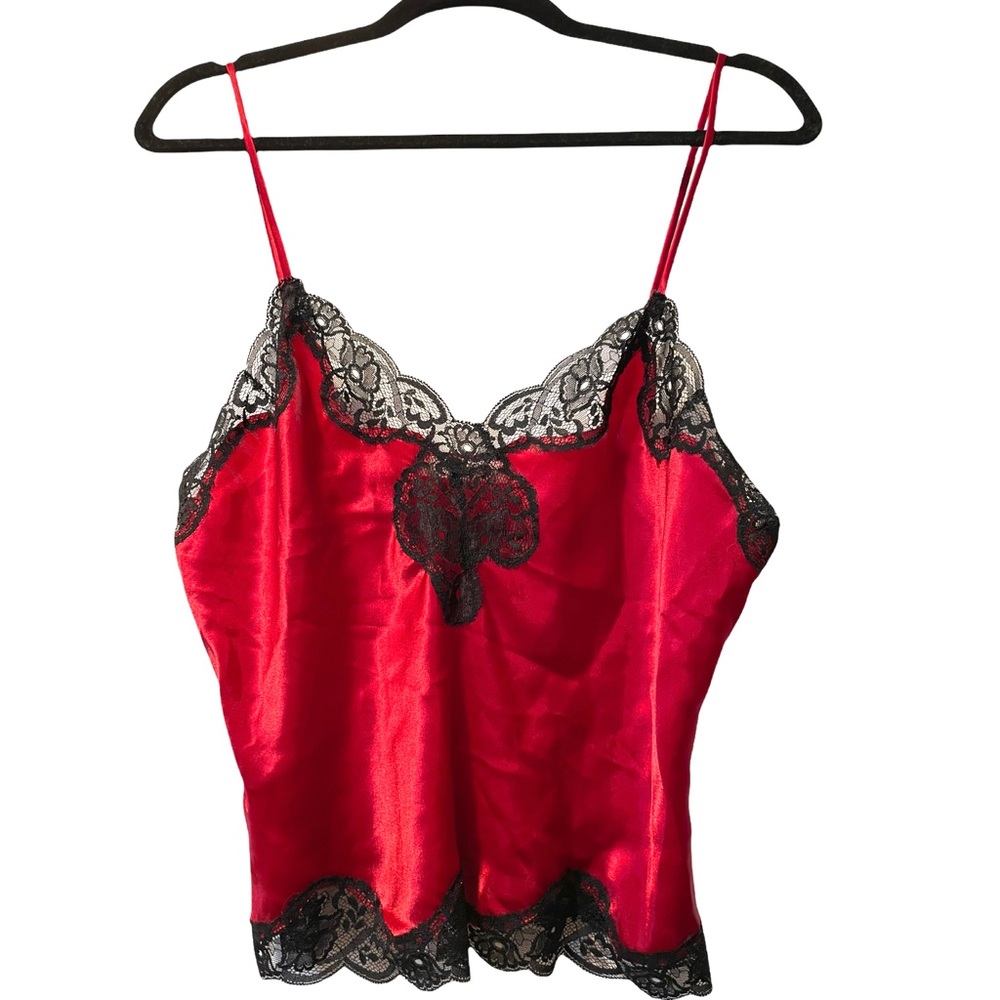 Victoria's Secret Sleeveless Lace & Satin Cami Tank Top